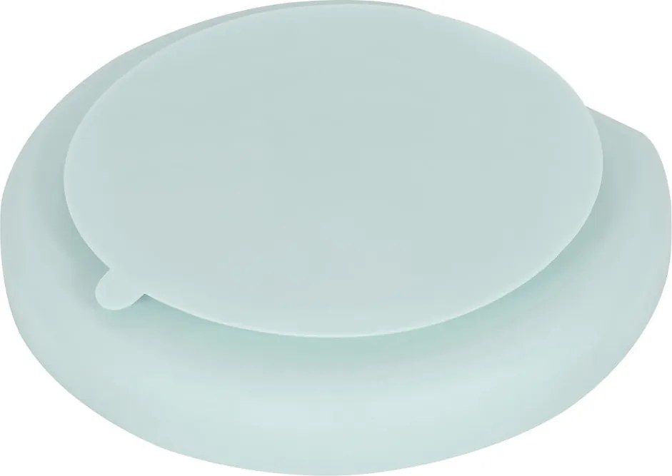 Piatto per bambini azzurro in silicone 19x20,5 cm – Kindsgut