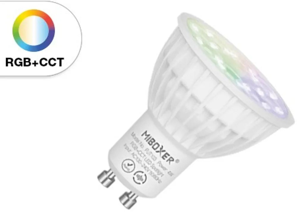 Faretto LED GU10 4W RGB+CCT Dimmerabile Colore RGB+CCT