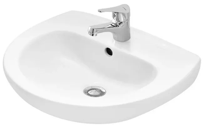 Lavabo sospeso 45x37 salvaspazio bianco in ceramica