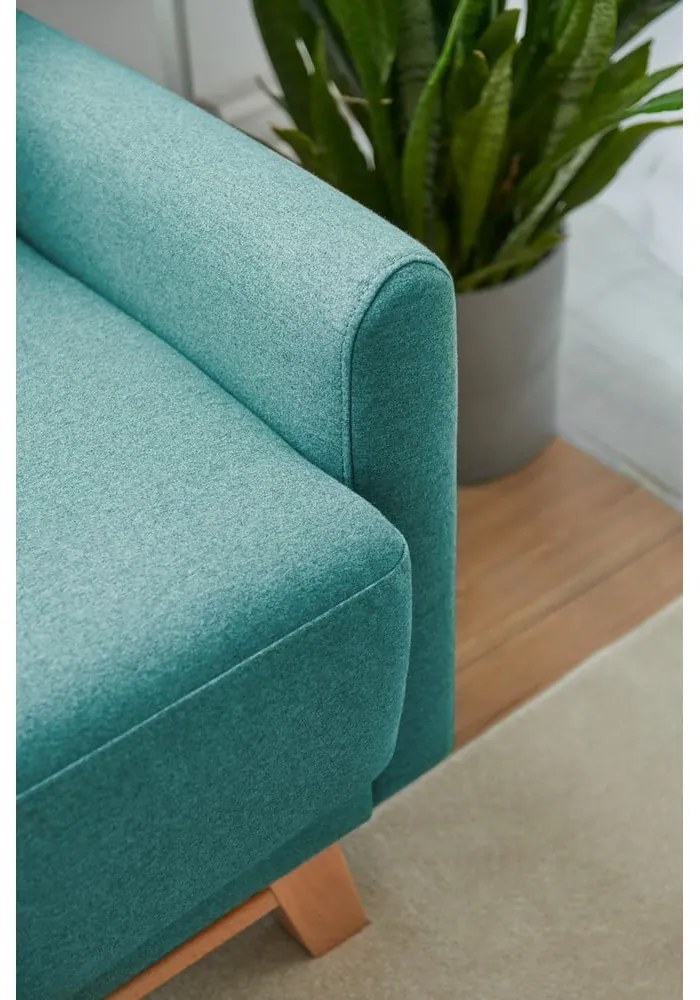 Divano letto variabile turchese ad angolo Pop - Bonami Selection