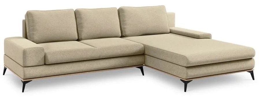 Divano letto angolare beige, angolo destro Planet - Windsor &amp; Co Sofas