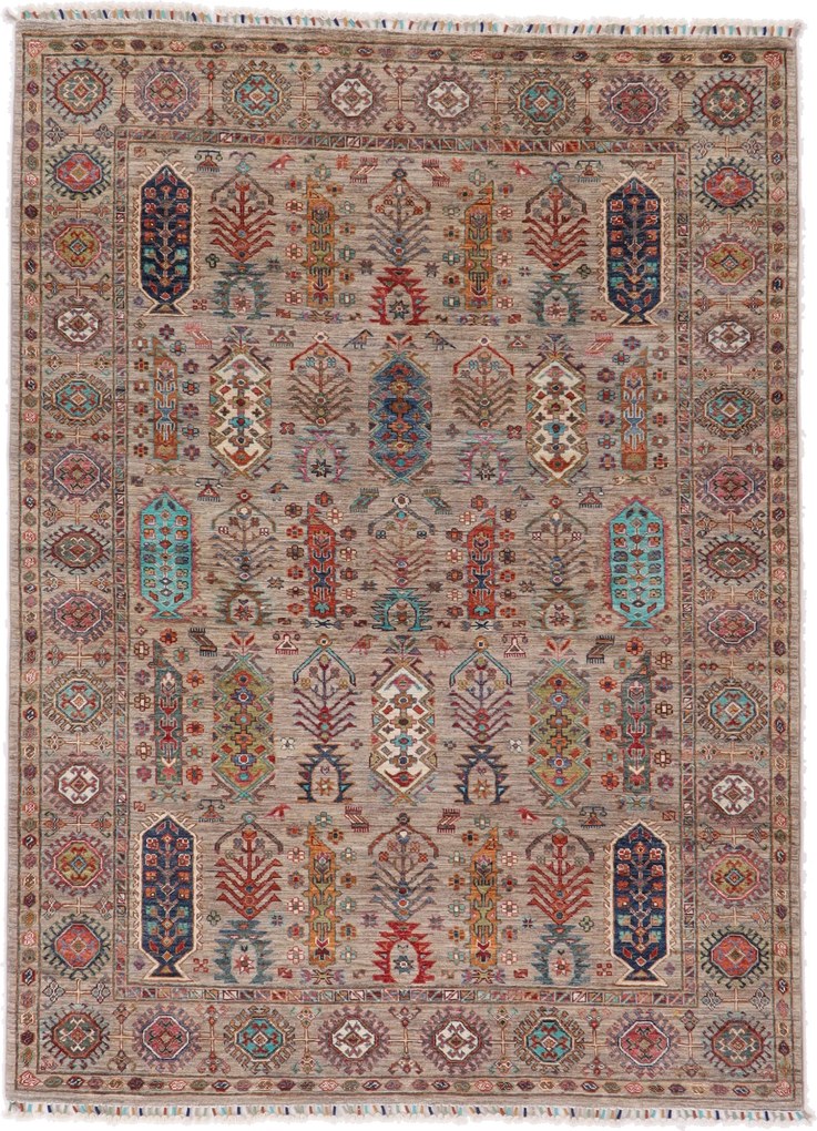 Samarkand Tappeto 230x170 (Afghanistan) Annodato A Mano