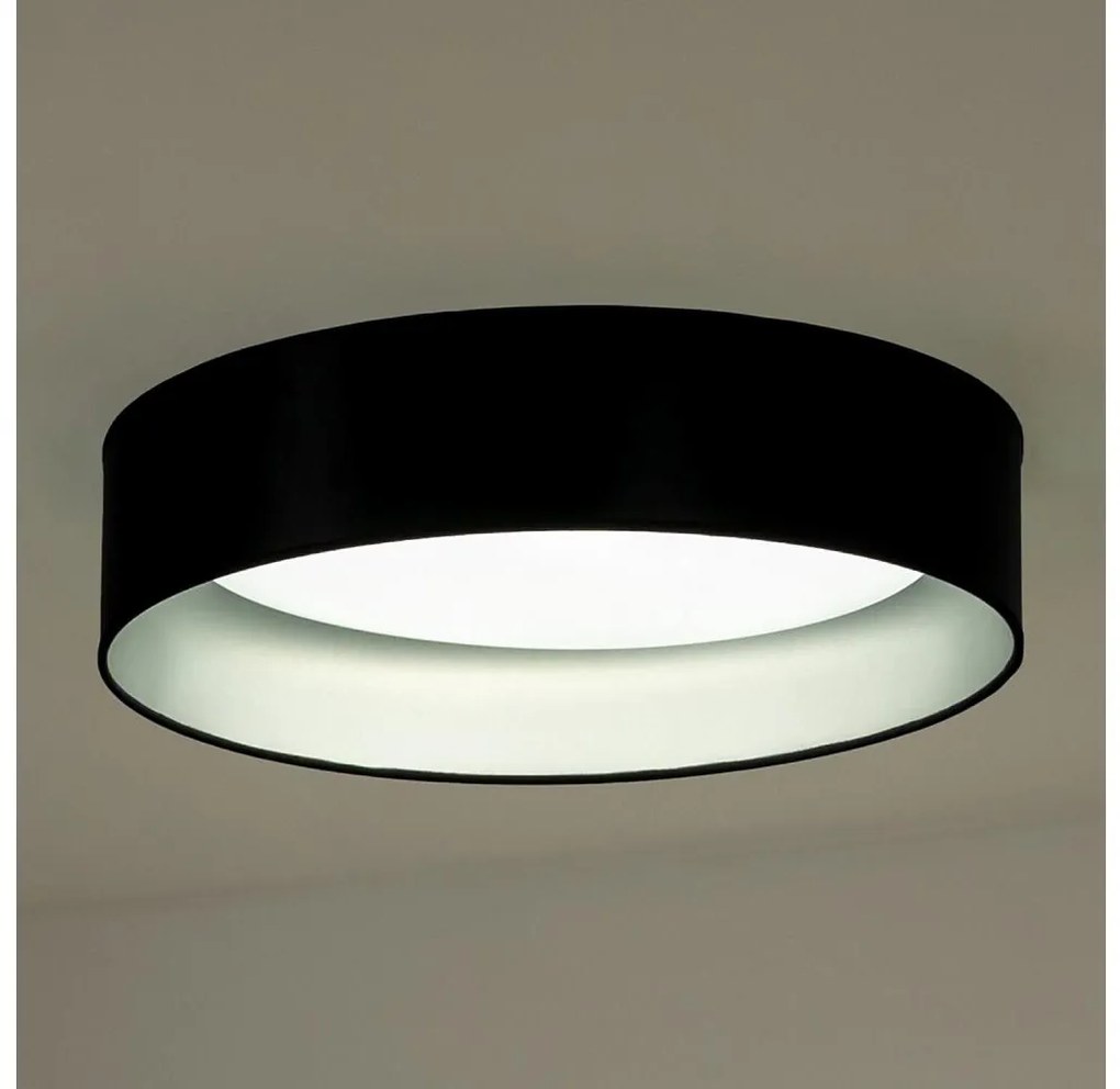 Duolla - Plafoniera LED ROLLER LED/24W/230V diametro 45 cm nero/argento