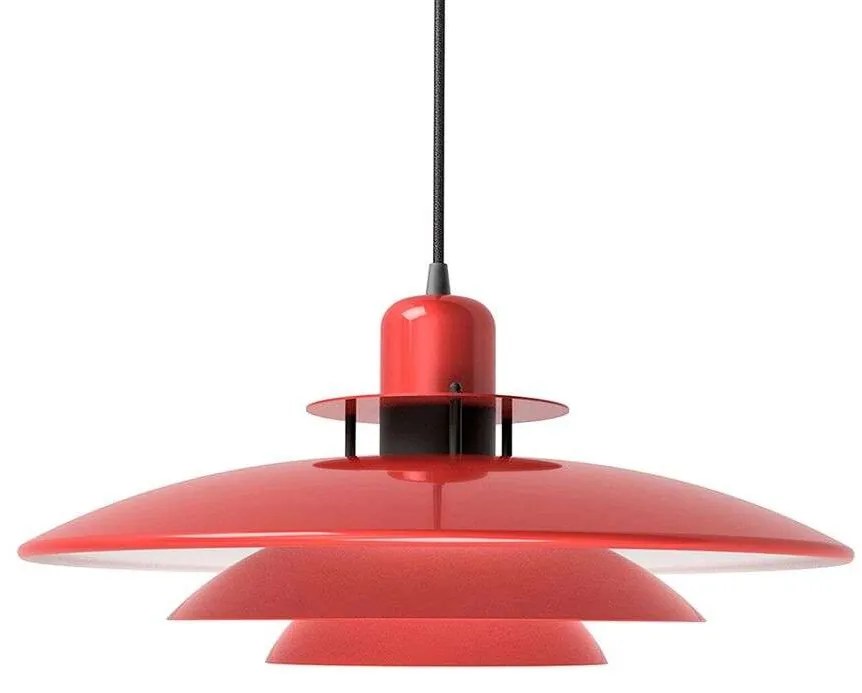 Belid - Primus I Lampada a Sospensione Ø43 Glossy Red/Matt Black Belid