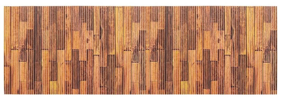 Tappetino da bagno in plastica marrone 65x200 cm Lambris - Wenko