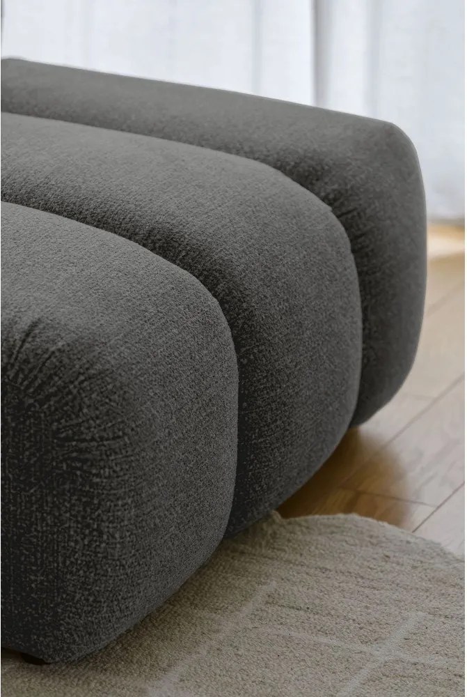 Divano angolare grigio (con penisola a destra/con chaise lounge) Shell – Miuform