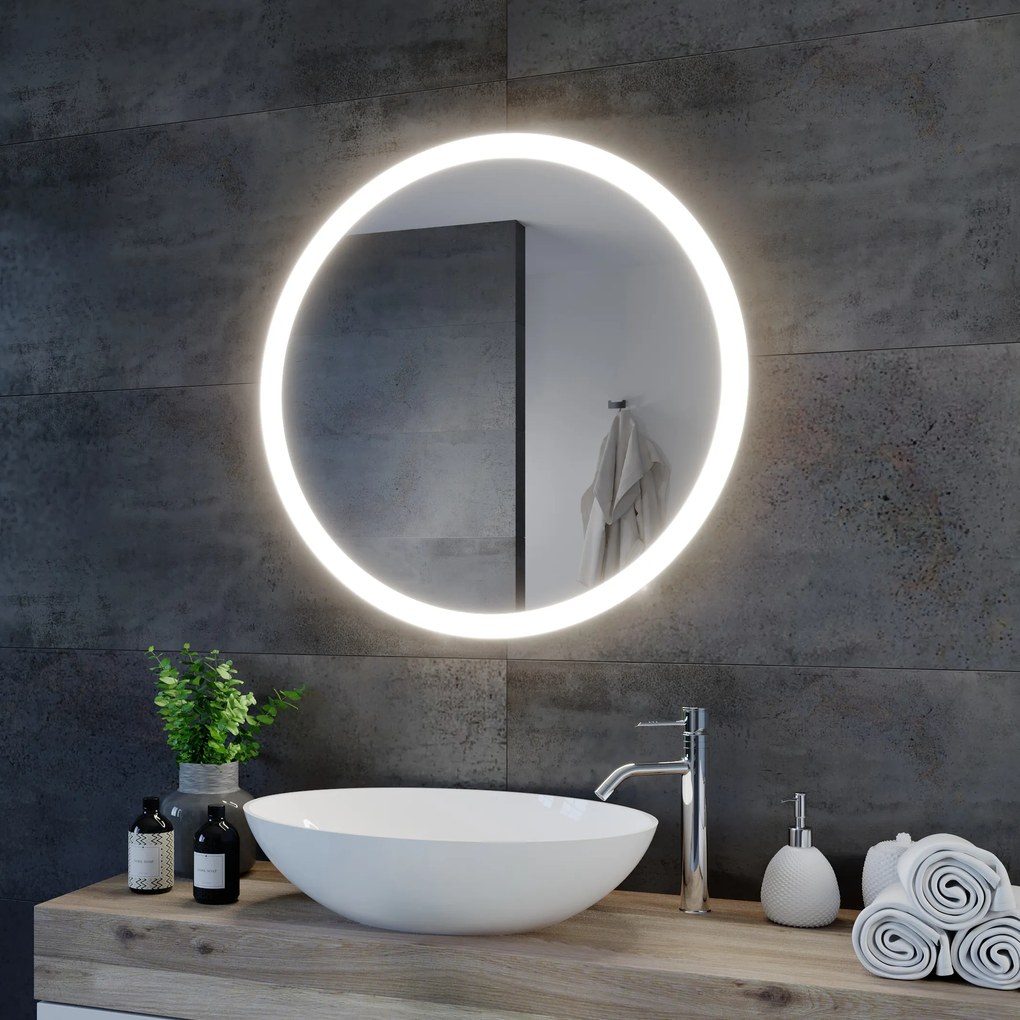 Specchio rotondo con illuminazione LED C1