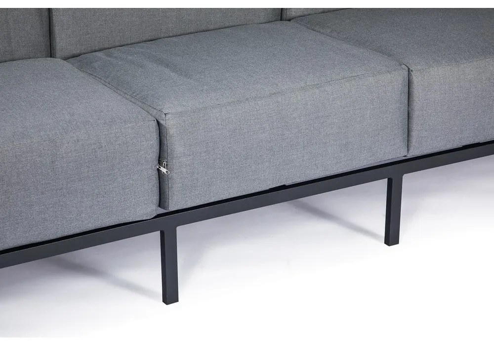 Divano da giardino a tre posti grigio grafite Bellisima - Bonami Selection