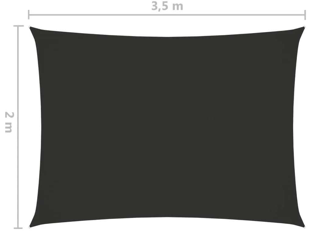 Parasole a Vela Oxford Rettangolare 2x3,5 m Antracite