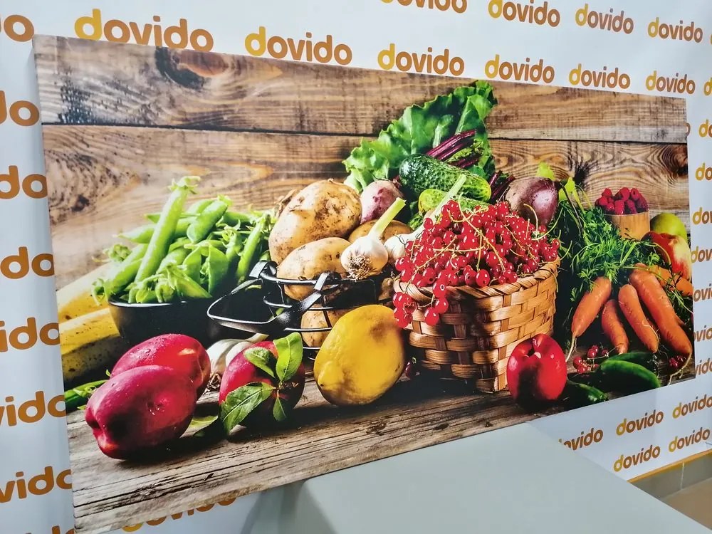 Stampa su tela – Frutta e verdura fresca