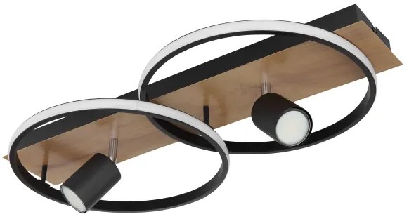 Globo 67309-36 - Plafoniera LED DANNY 2xLED/18W/230V + 2xGU10/35W/230V