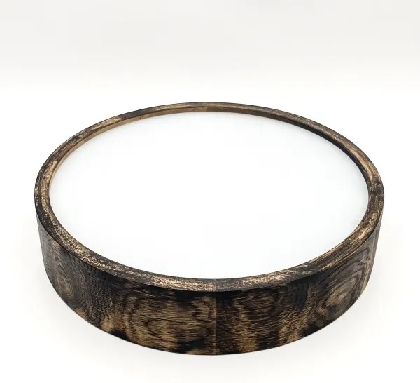 Lampada a soffitto OAK SMOKY 2xE27/15W/230V Ø37,5 cm rovere marrone scuro