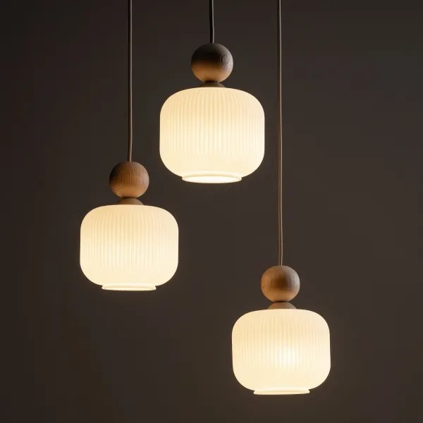 Lampadario a cavo BALLO 3xE14/10W/230V beige