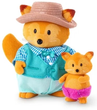 Li'l Woodzeez - Set di miniature TIPPYTAIL famiglia di volpi