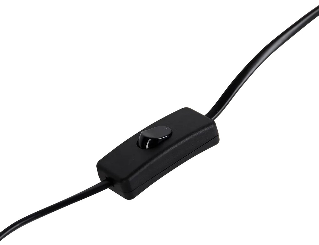 Lampada da tavolo Japandi nera e bianca - Madleine