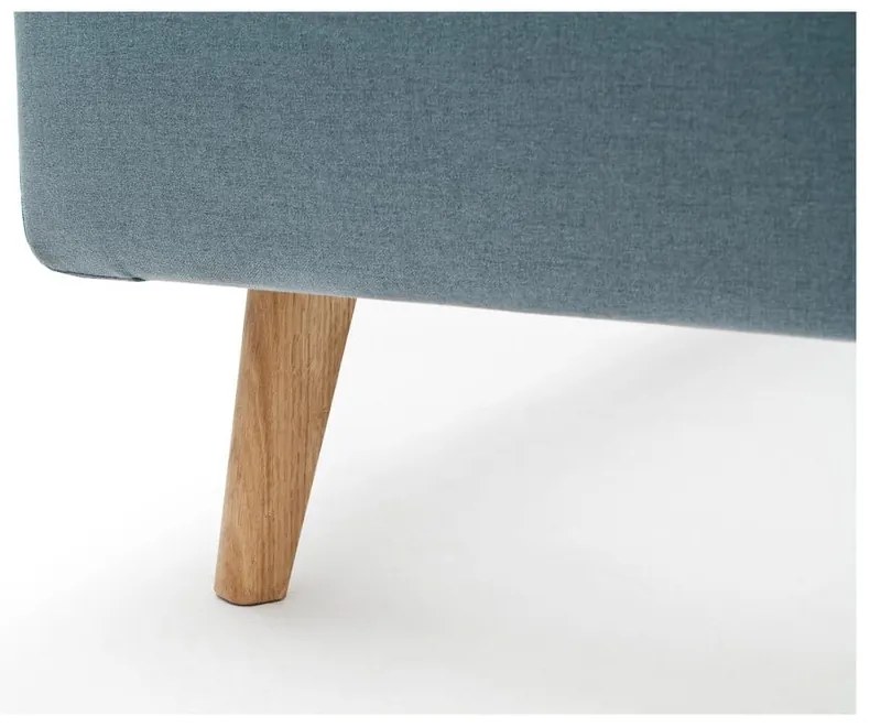 Letto matrimoniale imbottito blu/grigio 180x200 cm Mattis - Meise Möbel