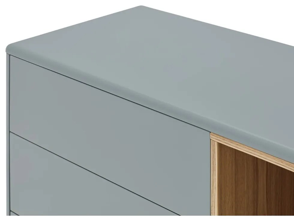 Cassettiera bassa blu-grigio 180x76 cm Corvo - Teulat