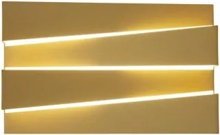 Searchlight 86410GO - Lampada da parete LED SECTION LED/18W/230V, finitura oro