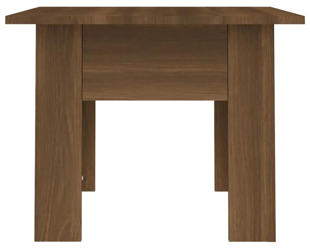 Tavolino da Salotto Rovere Marrone 55x55x42 cm in Truciolato