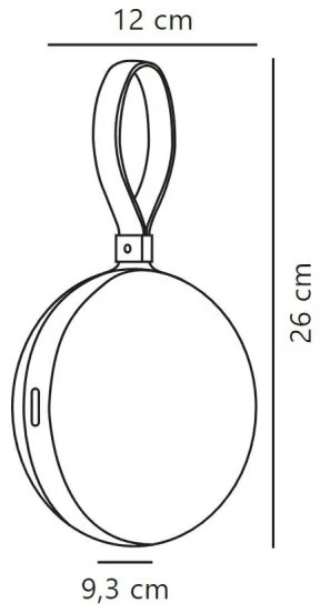 Nordlux - Lampada portatile da esterno dimmerabile BRING TO-GO LED/1W/3,7V IP54
