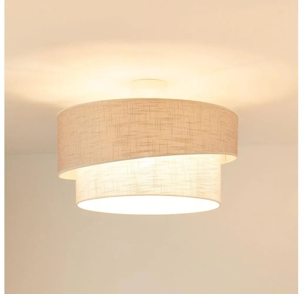 Brilagi - Lampadario a plafone DOVER SHINE 1xE27/15W/230V diametro 50 cm grigio/color crema