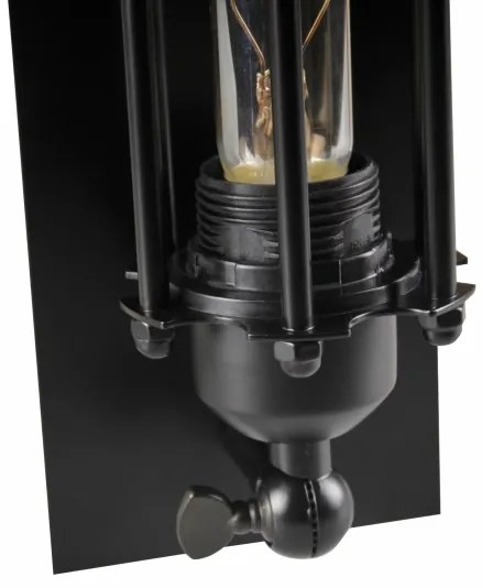 Applique RETRO 1xE27/20W/230V nero