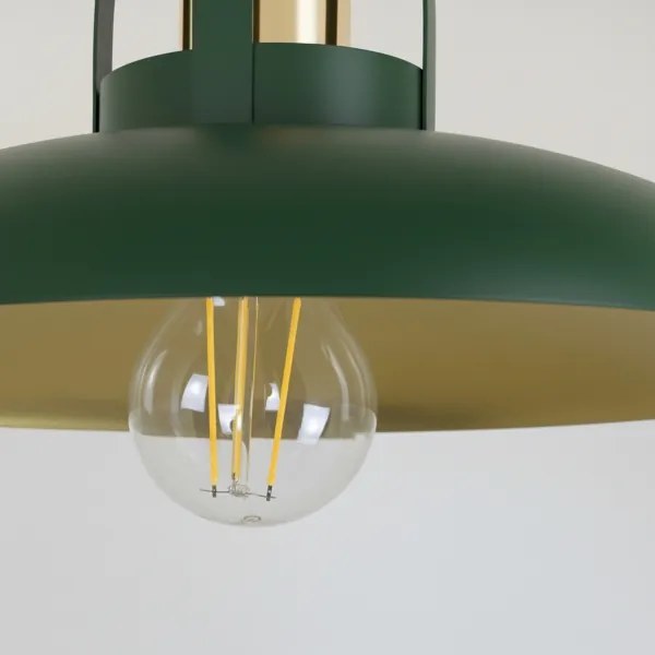 Brilagi - Lampadario a plafone FLAMENGO 1xE27/60W/230V verde