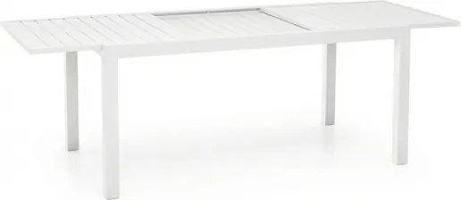 Tavolo In Alluminio Allungabile Da Esterno 100x200-300 Cm Ever Bianco