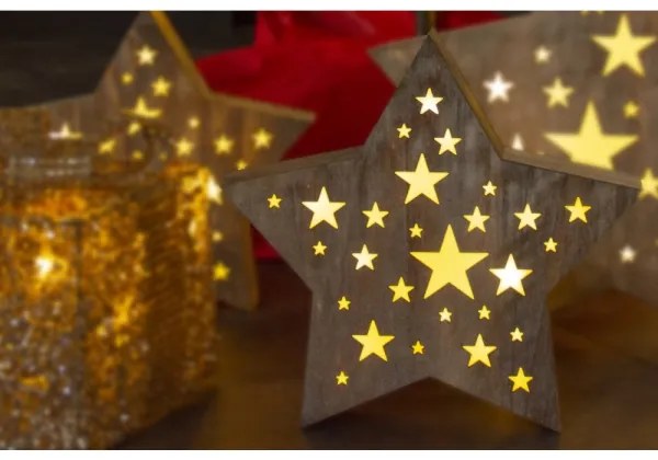 Retlux - Decorazione natalizia LED LED/2xAAA stella