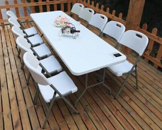 Tavolo da catering pieghevole per il giardino 240 cm