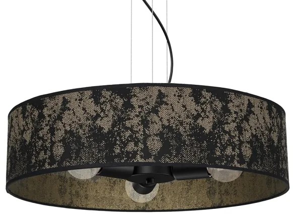 Lampadario su filo SATINO 3xE27/60W/230V oro