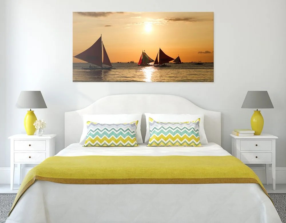 Stampa su tela – Splendido tramonto sul mare