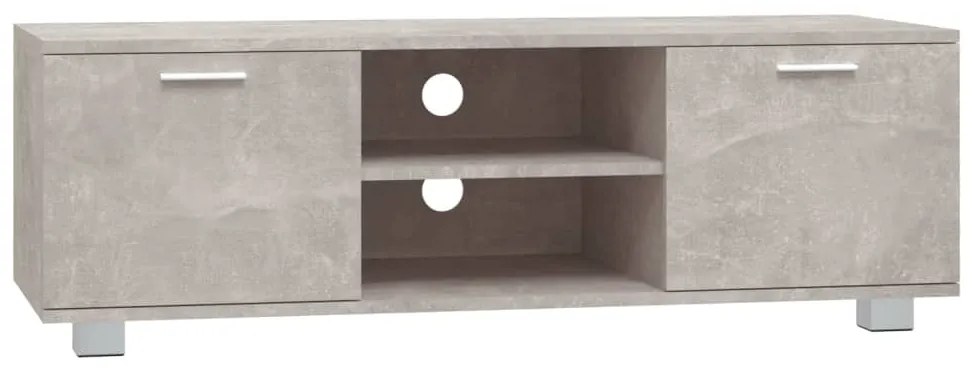 Mobile per tv grigio cemento 120x40,5x35 cm legno multistrato