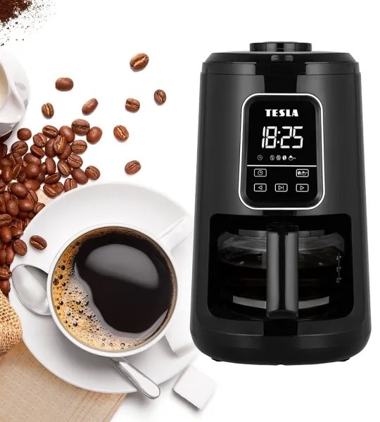 TESLA Electronics - Macchina da caffè con macinino 2in1 900W/230V
