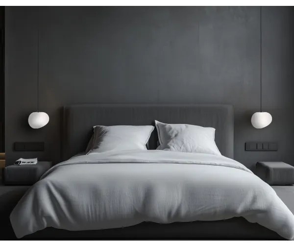 Lampadario a sospensione con filo STONES 1xE27/40W/230V diametro 20 cm