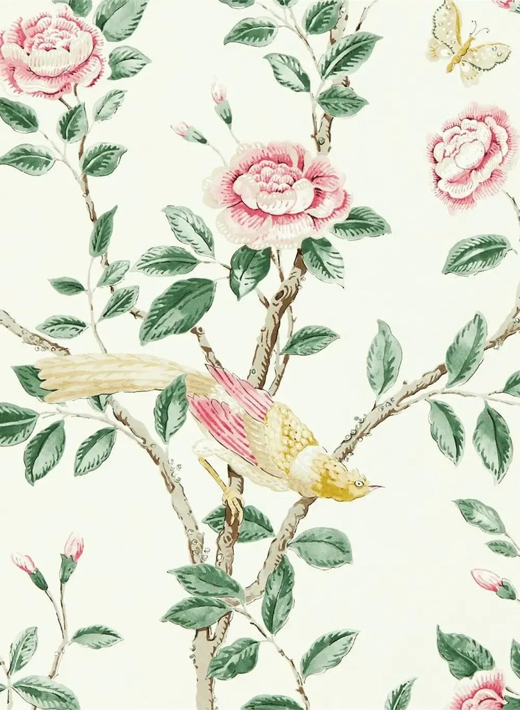 Sanderson Tapete Andhara - Rose/ Cream