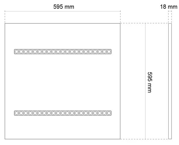 Pannello LED 60x60 28W, 36W, 42W, CCT, CRI92 UGR13, PHILIPS CertaDrive Colore Bianco Variabile CCT, Potenza 28W