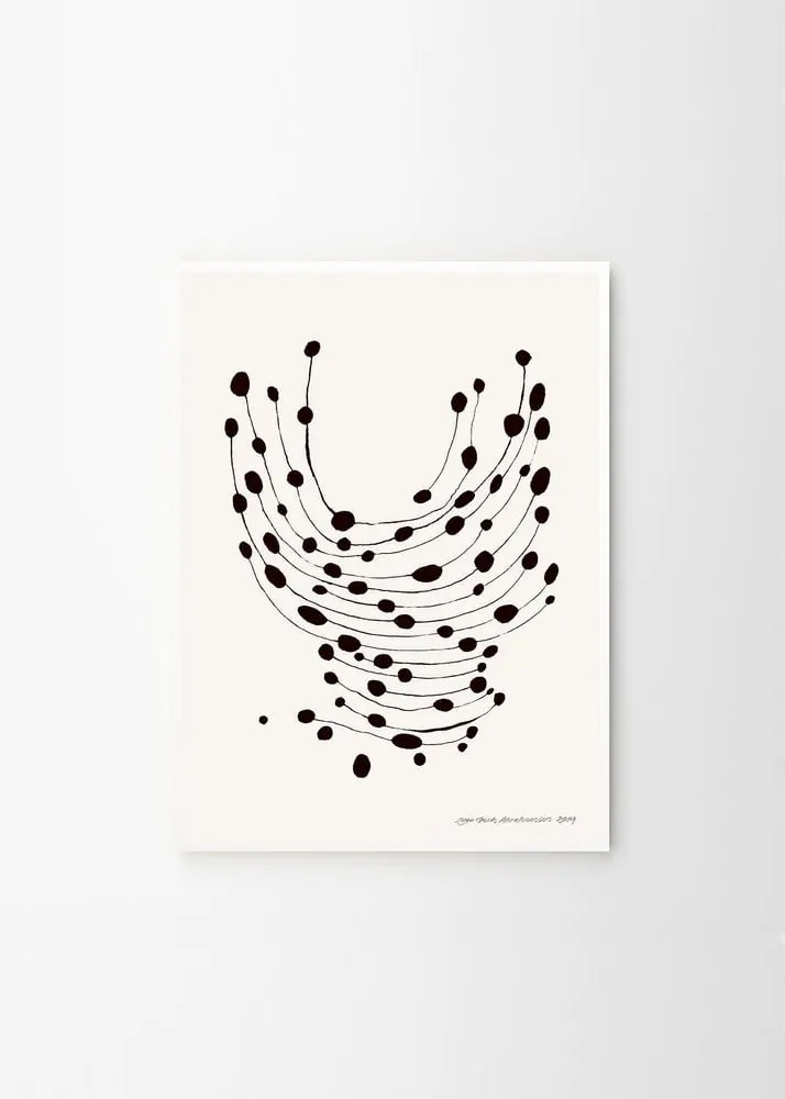 Poster 30x40 cm Dancing Dots – Leise Dich Abrahamsen – The Poster Club