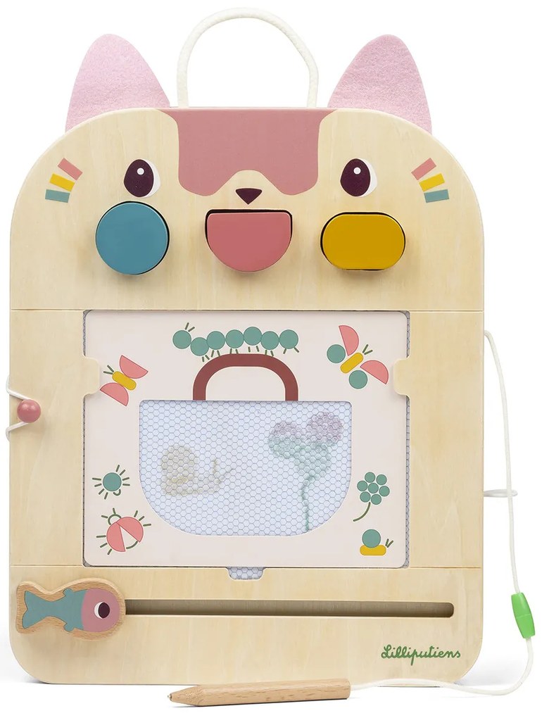 Lilliputiens - Jeanne la gatta - lavagna magica di legno