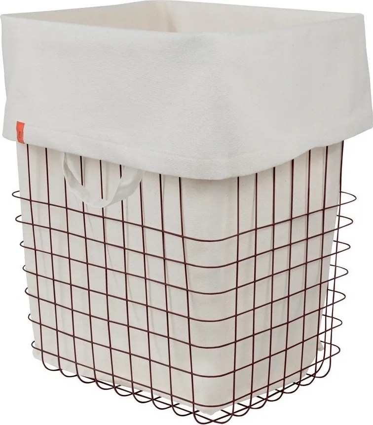 Cesta per il bucato burgundy in metallo 64 l Store-It – Mette Ditmer Denmark