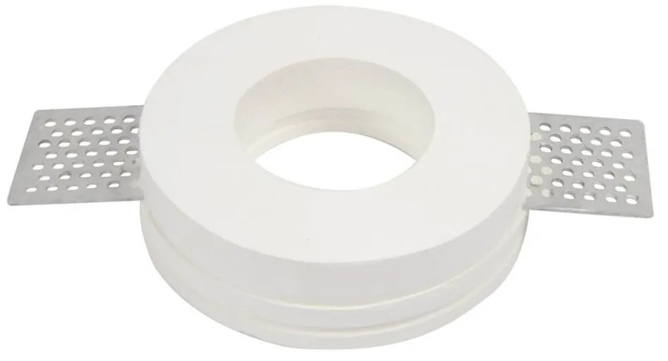 Portafaretto GU10 e MR16 in Gesso Pitturabile Tondo Ø95mm