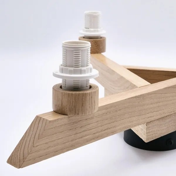 Plafoniera ANTONIO 3xE14/40W/230V rovere