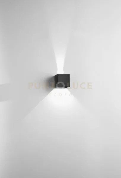 Applique da esterno a led cube antracite 3000k 720lm 10w 10x10x10cm...