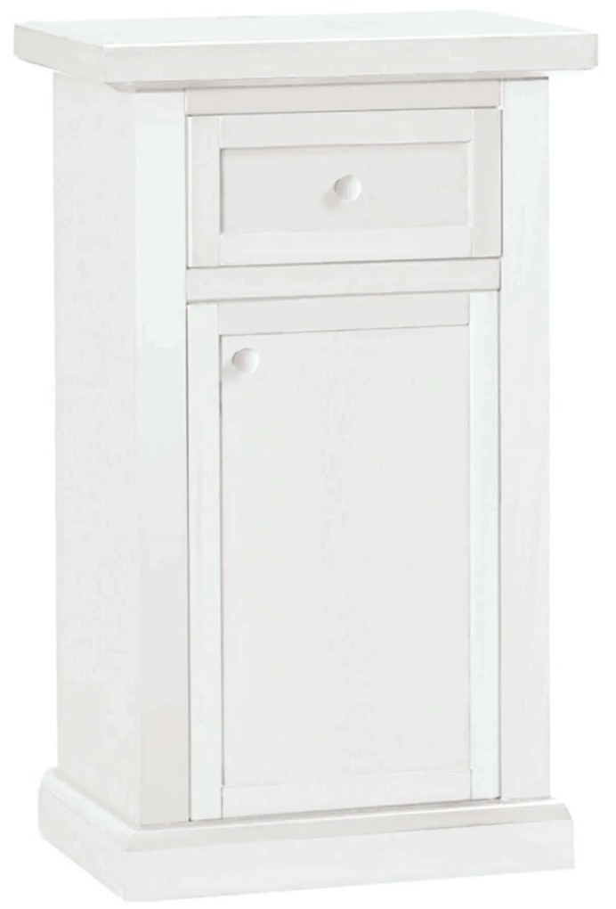 KALEB - mobile portatelefono in legno massello cm 46 x 31 x 76 h