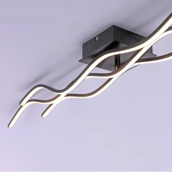 Leuchten Direkt 15167-18-LED Plafoniera WAWE 2xLED/12,5W/230V+LED/17W