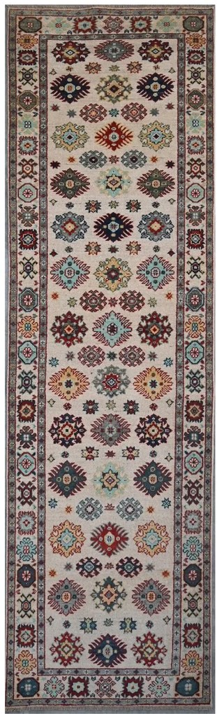 Kazak Tappeto 300x80 (Pakistan) Annodato A Mano