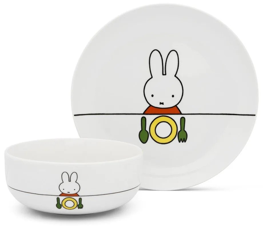 Set da pranzo per bambini in porcellana 6 pezzi Miffy - Zilverstad