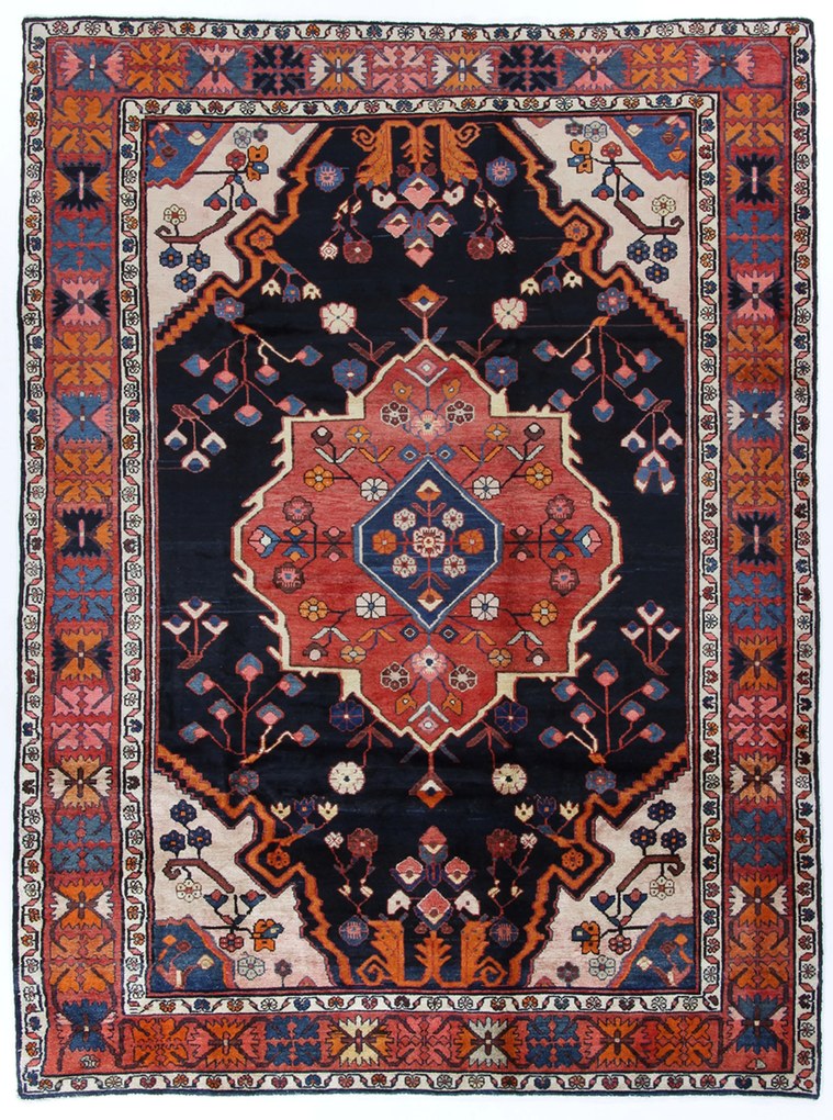 Hamedan Tappeto 220 x 300 (Iran) Annodato A Mano