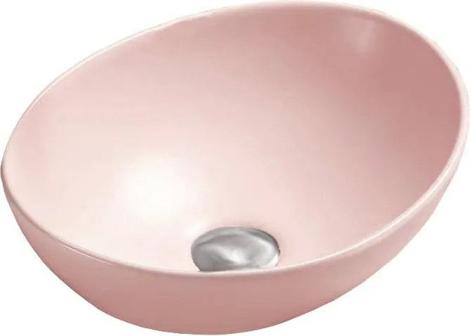 Mexen Elza lavabo da appoggio 40 x 33 cm, rosa opaco - 21014044