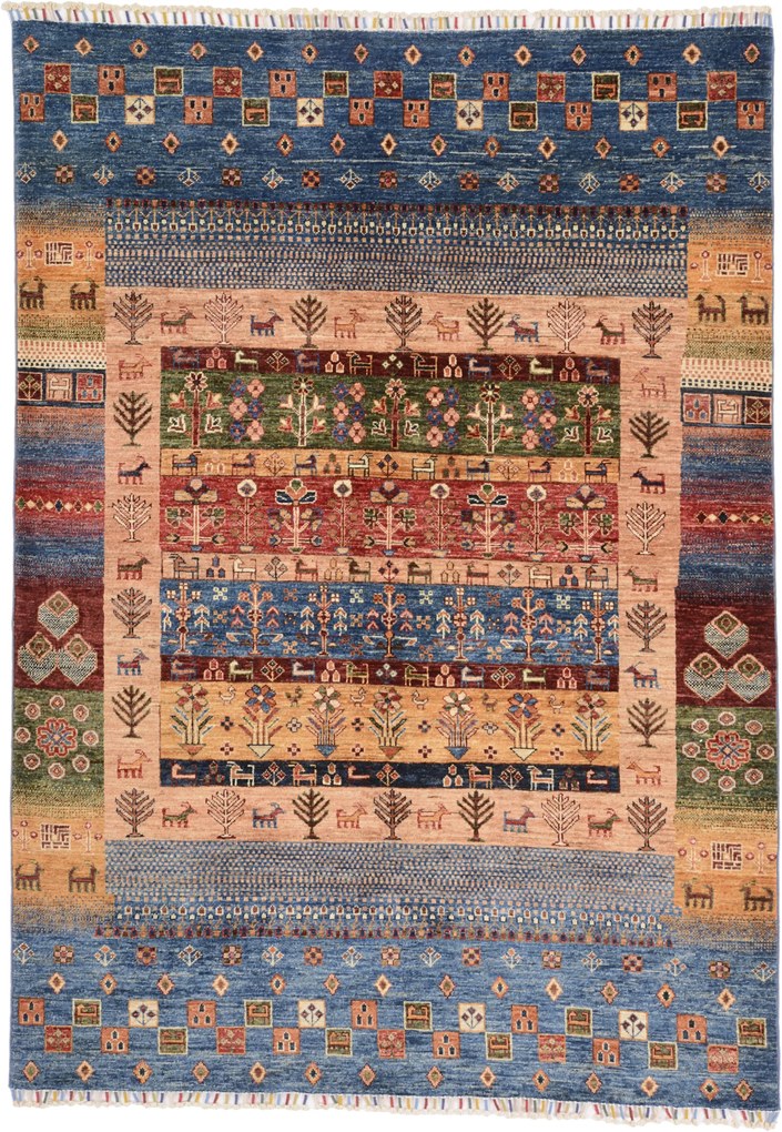 Samarkand Tappeto 160x220 (Pakistan) Annodato A Mano